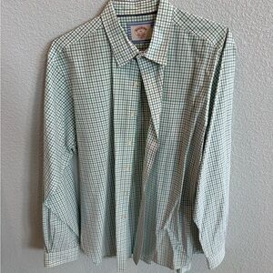 Brooks Brothers Green and Red Checkered Shirt